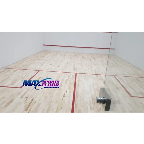 Brown Squash Court Wooden Flooring