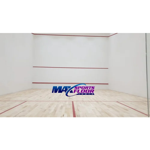 White Squash Court Hard Plaster Flooring