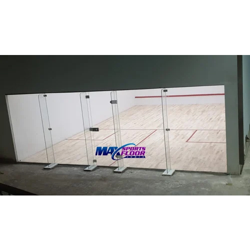 Brown/White Squash Court Maple Wood Flooring