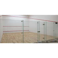 Sanding Polish Squash Court Flooring - Wood-plastic Composite, White Color | Antibacterial, Waterproof, Environmentally-friendly, Smooth Surface Treatment