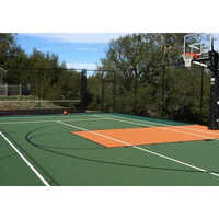 Synthetic Basketball Court Construction Flooring Services