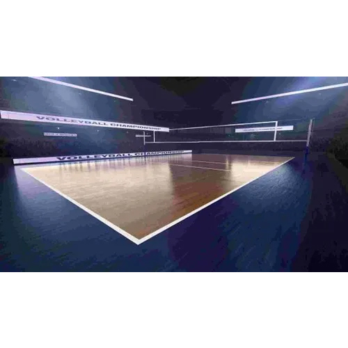 Volleyball Court Flooring Services - High-Durability Rubber Surface, Slip-Resistant Design for Enhanced Player Safety