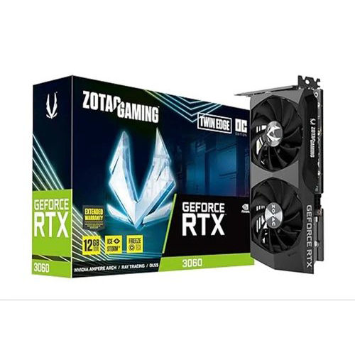 Black 12Gb Geoforce Rtx 3060 Graphic Card