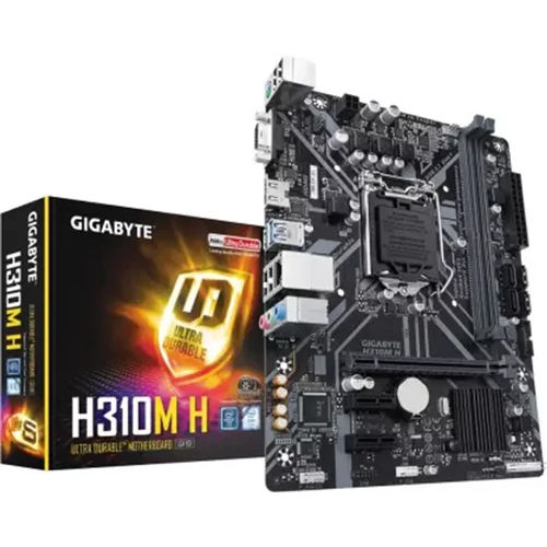 Black Gigabyte H310M-H Motherboard