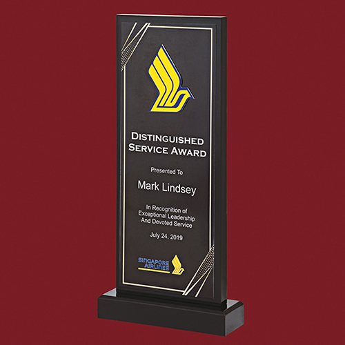 Black Kk-279 13X5 Inch Acrylic Awards