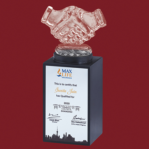 Black Kk-280 8.5X3 Inch Acrylic Awards