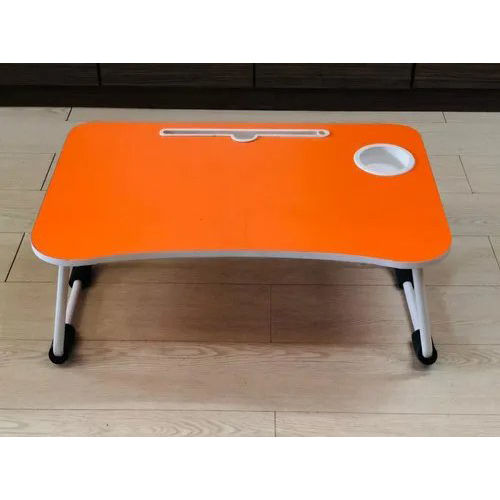 Wood Orange Foldable Laptop Table