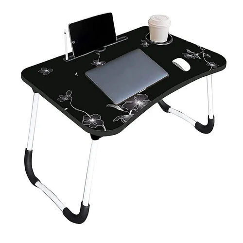 Black Flower Primium Quality Foldable Laptop Table