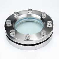 Stainless Steel Sight Glass Flange - 304/316 Stainless Steel, Round Shape, Standard Flange Sizes (dn50, Dn100) , High Durability Corrosion-resistant, Polished Steel Finish