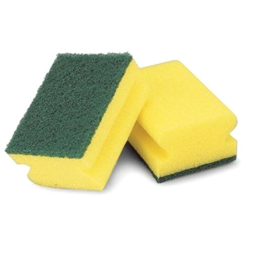 Yellow Green Utensil Cleaning Scrubber