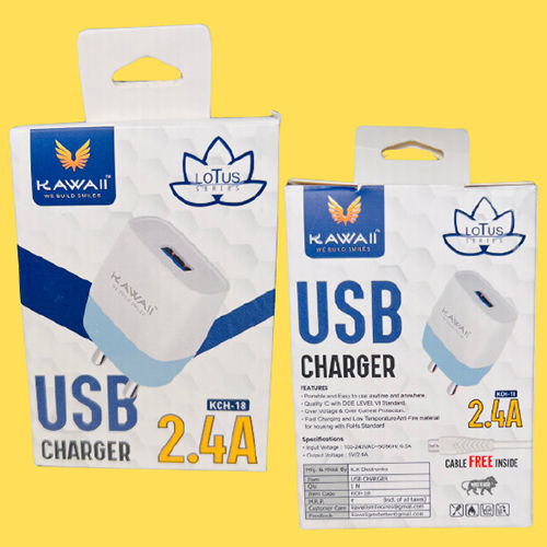 2.4A Mobile Fast Charger - Body Material: Plastic