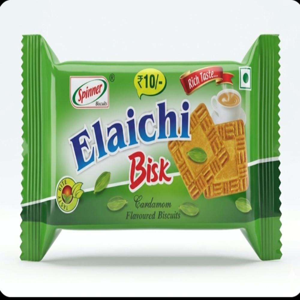 85g Elaichi Bisk Biscuits - Packaging: Family Pack