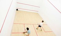 Squash Court Flooring - Rubber Pu/pvc & Maple/teak Wood, 1x1 Sqft, 21mm Thick, Alluring Design, Satin Finish, Available In Green/red/blue