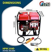 200 Amps Petrol Welding Generator  Model HPW-250D Recoil Start