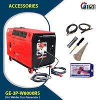 Silent Petrol Welding Generator 3 Phase 200 Amps  6 KW Model GE-3P-W8000RS Recoil and Self Start