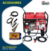 200 Amps Welding Generator 3 Phase  6 KW Petrol Run Model GE-3P-W8000RS Recoil and Self Start