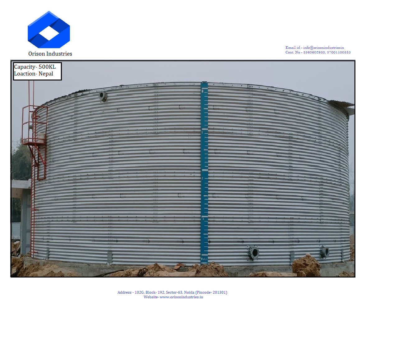 Steel Water Tank