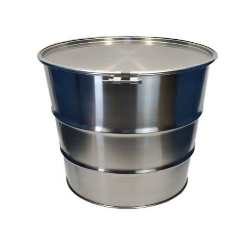 Round Stainless Steel Open Top Barrels