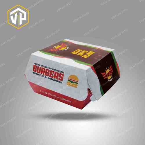 Clamshell Burger Packaging Box Length: 4 Inch (In)