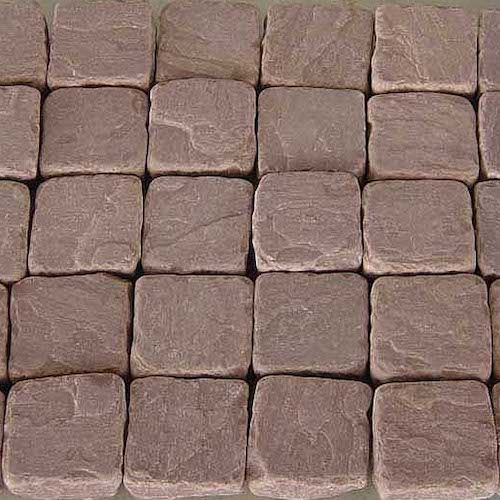 Mandana Red Cobbles Stone - Sandstone Form: Cubes