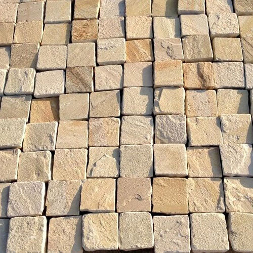 Mint Cobbles Stone - Sandstone Form: Slabs