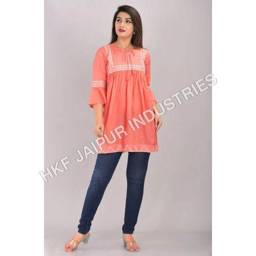 Washable Ladies Rayon Pitch Kurti