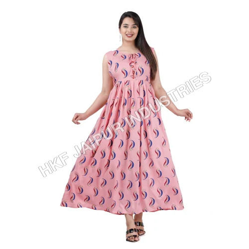 Washable Ladies Designer Printed Pitch Kurti