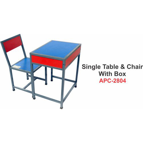 Single Table and  chair with Box