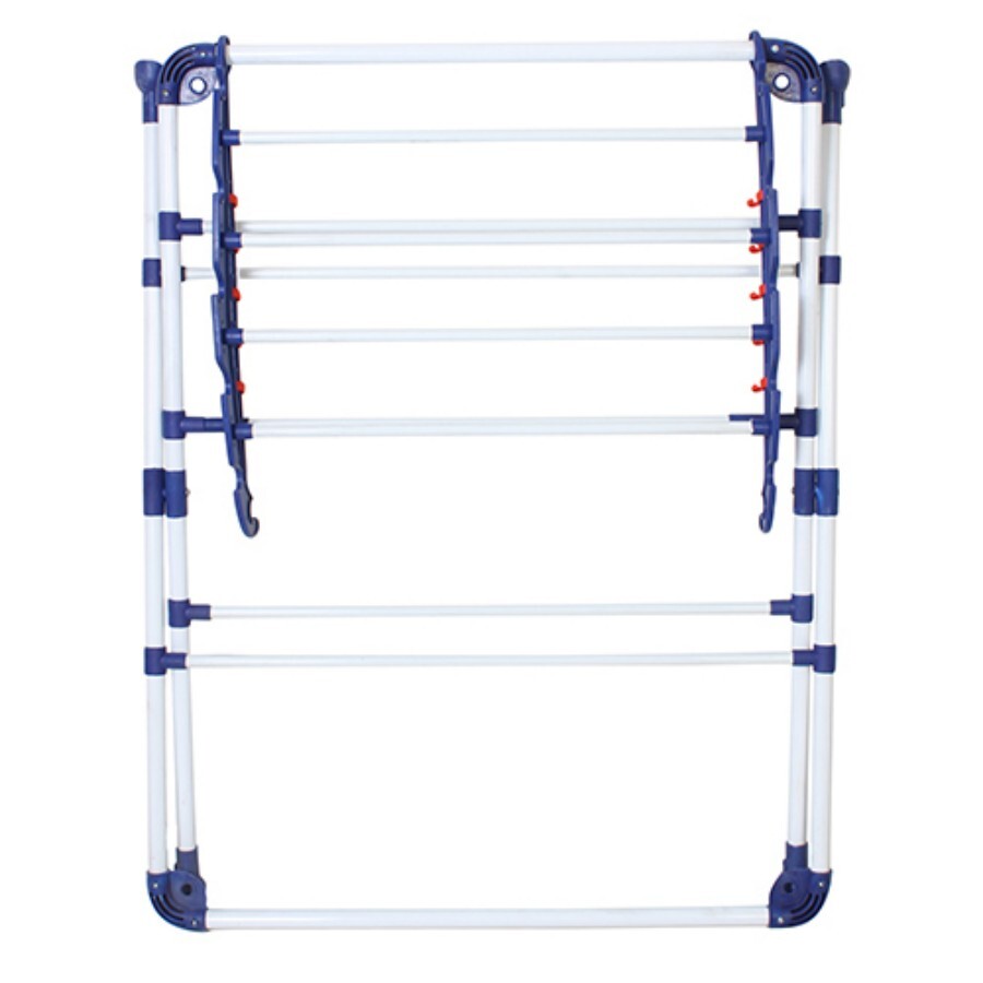 Minisumo Steel Cloth Drying Stand - Color: Blue-Orange