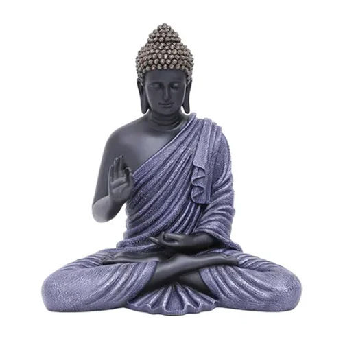 Fiber Buddha Statue - Color: Black