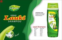Lauki Shampoo 375ml - Natural Ingredients Blend | Gel Form For All Hair Types, Moisturizes Hair With Amla Extract And Chandan, Green Color