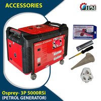 Portable 3 Phase Petrol Generator Model Osprey GE-3P-5000RSi Recoil and Self Start