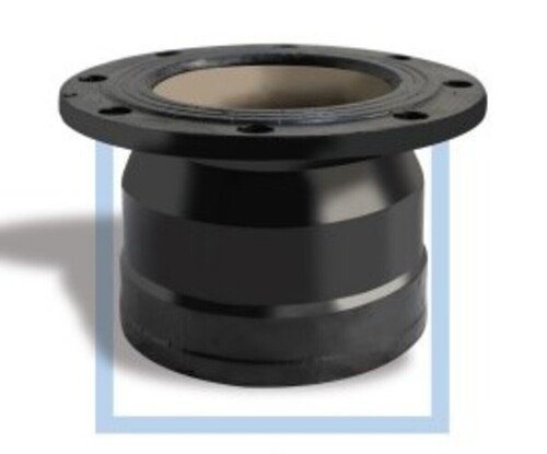 Di Flange Socket - Color: Black