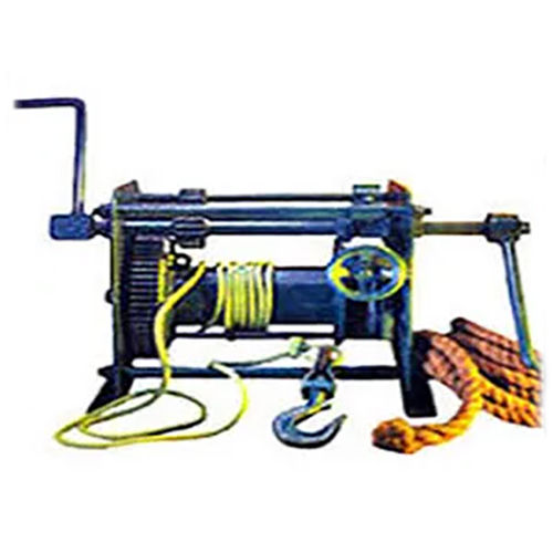 Blue Winch Machine