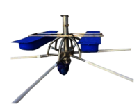 Floating Surface Aerators - 3 Hp & 5 Hp Models | Powerful Jet Aeration System, Blue Finish 