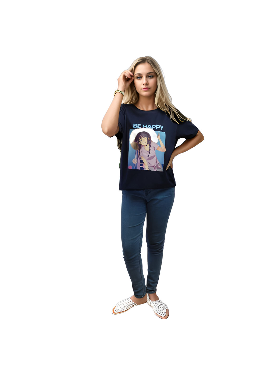 T Shirts  For Girls and Women Be Happy