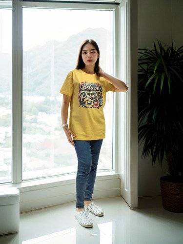 Ladies T-Shirts Believe In your Power.