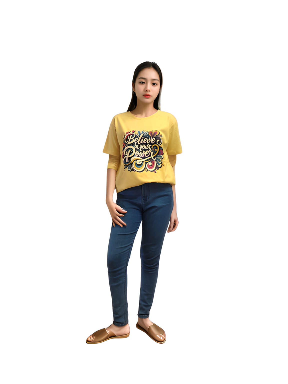 Ladies T-Shirts Believe In your Power.