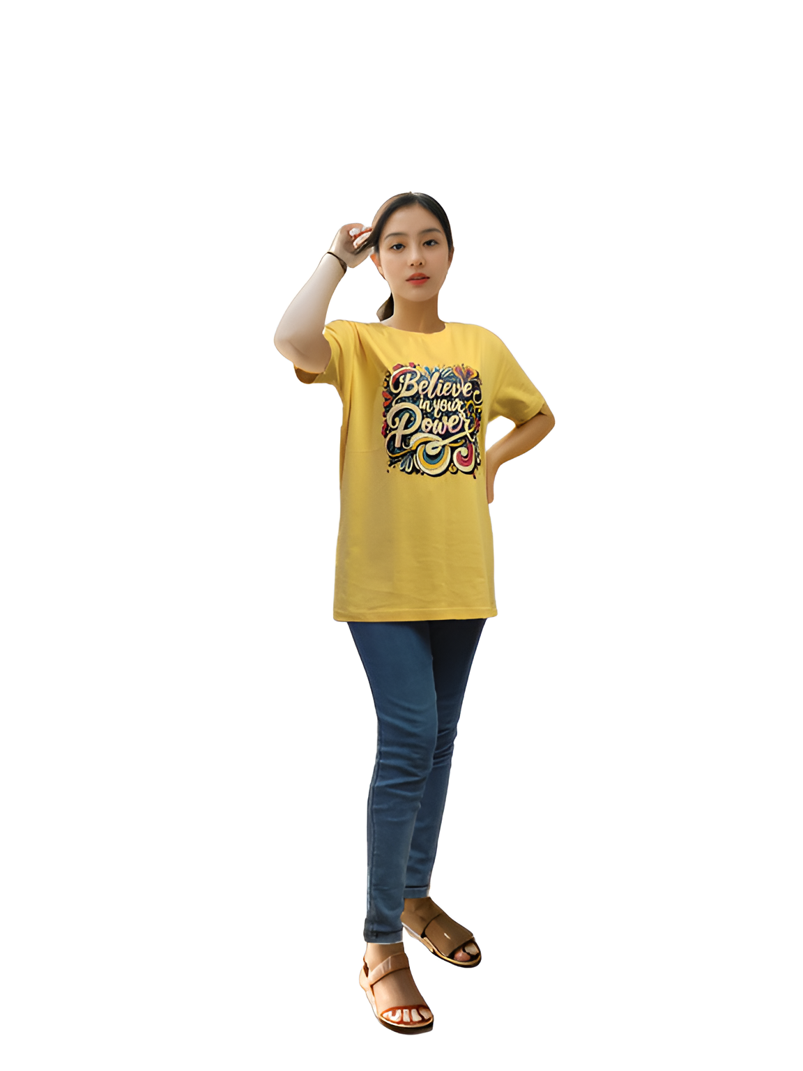 Ladies T-Shirts Believe In your Power.
