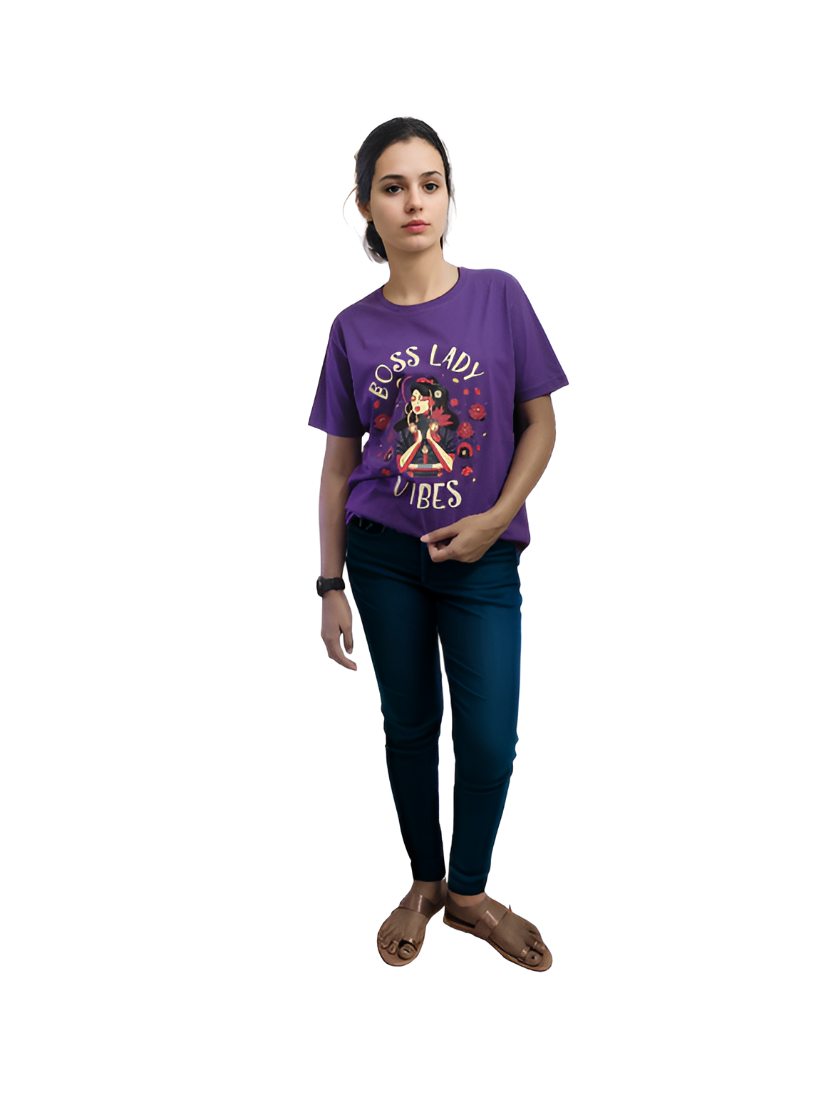 Ladies T-Shirt  For Girls and  Women Boss Lady Vibes.