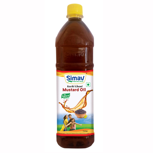1Ltr Kachi Ghani Mustard Oil Bottle