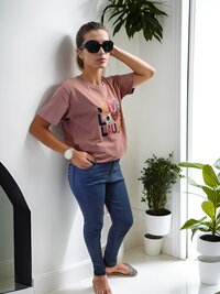 T Shirt For Girls and Women Live Love Laugh.