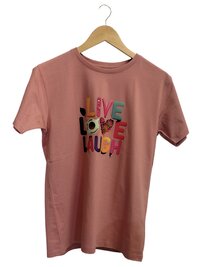 T Shirt For Girls and Women Live Love Laugh.