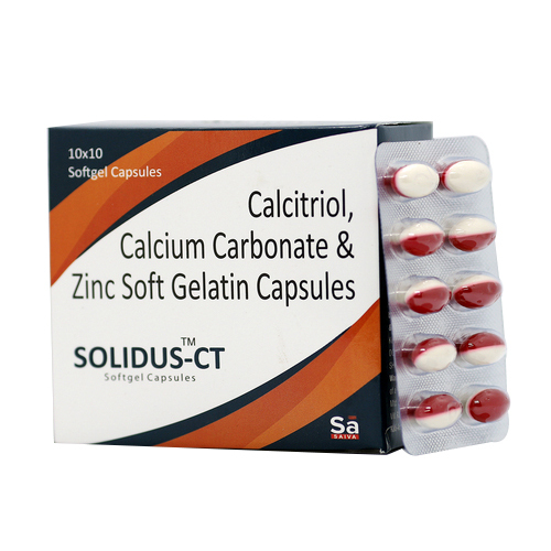 Calcitriol With Calcium Carbonate And Zinc Soft Gel Capsules