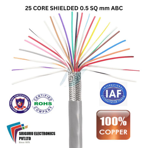 25 Core Shielded 0.5 SQ mm ABC