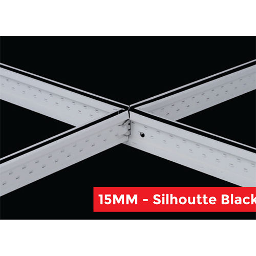 15 MM Silhoutte Black T-Grid Ceiling Suspension System