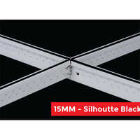 15 Mm Silhoutte Black Ceiling Suspension System Size: 15mm