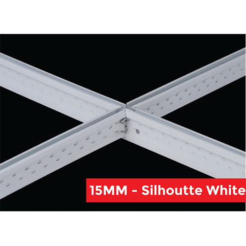 15MM Silhoutte White T-Grid Ceiling Suspension System