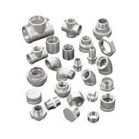 Stainless Steel Fittings - Round Shape, Silver Finish | Durable Material, Warranty Included