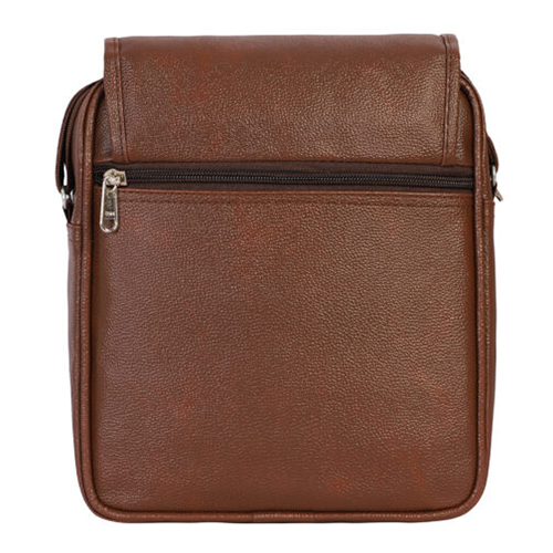 Tan Synthetic Leather Sling Bag